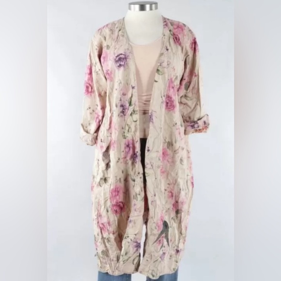Magnolia Pearl NWT Floral Ettiene Kimono in Phlox Moon - JACKET 901 - Picture 5 of 7